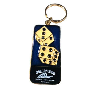 Hollywood Casino Your Place To Shine Tunica Mississippi Dice Enamel Keychain